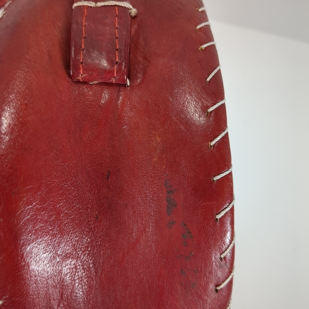 Leather Round Woven Shoulder Purse - Picture 10 of 11